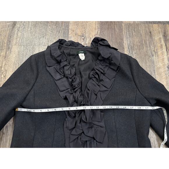 J.Crew Women's Ruffle Front Jacket - Picture 4 of 5